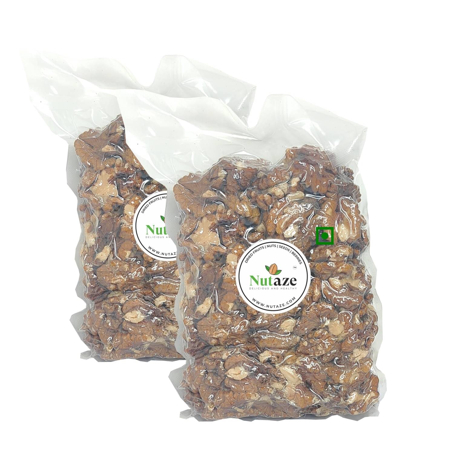     			Nutaze Walnuts without shell(Akhrot giri) 500 g Pack of 2