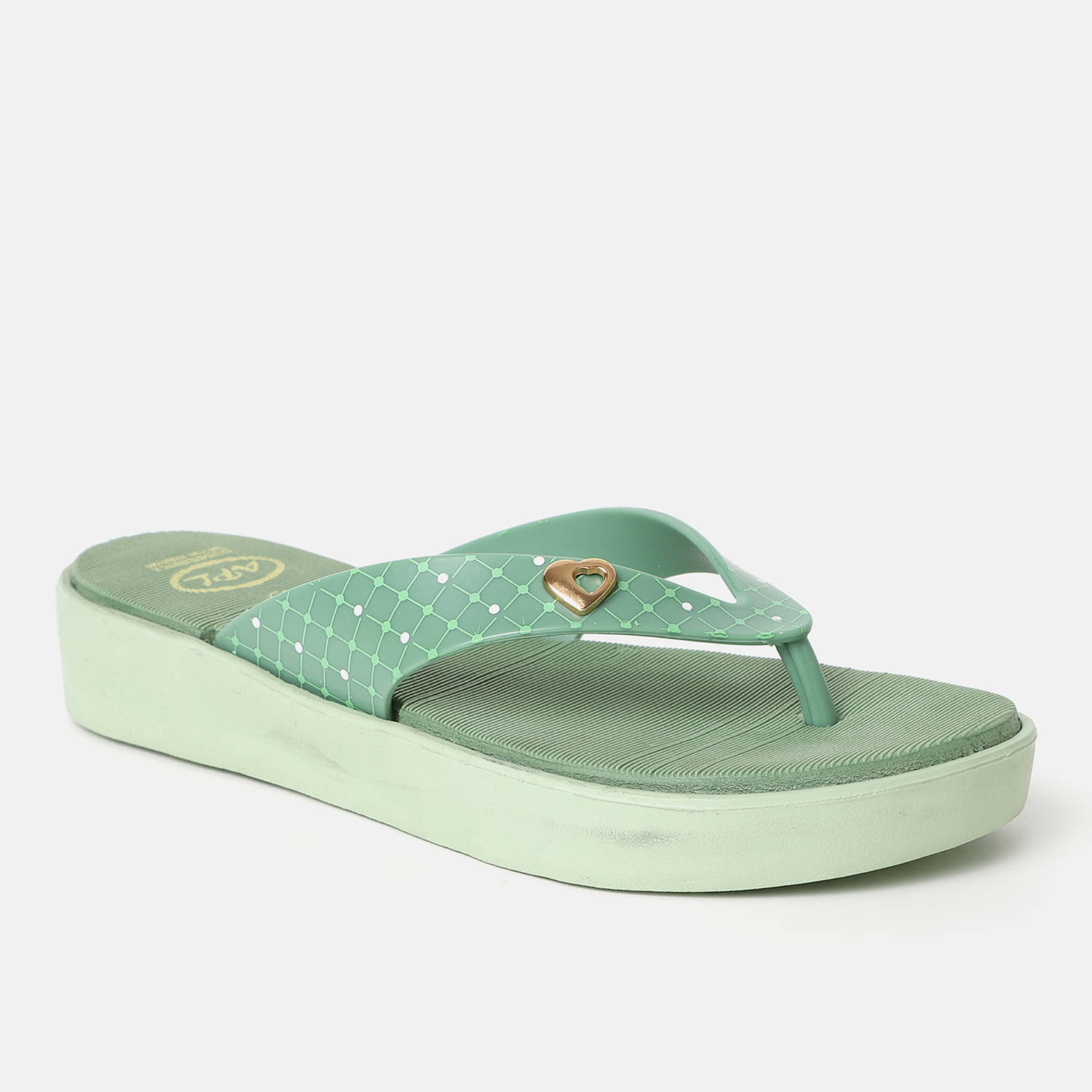     			OZZOH Sea Green Women's Slipper