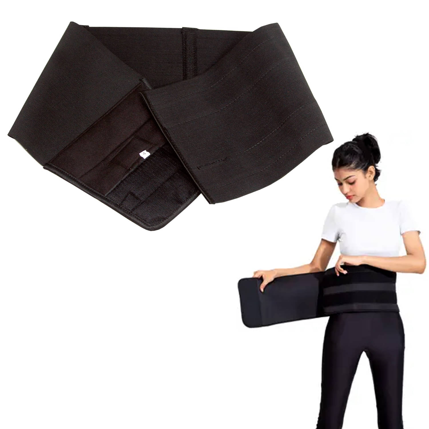     			Selva Black Back Support ( Pack of 1 )