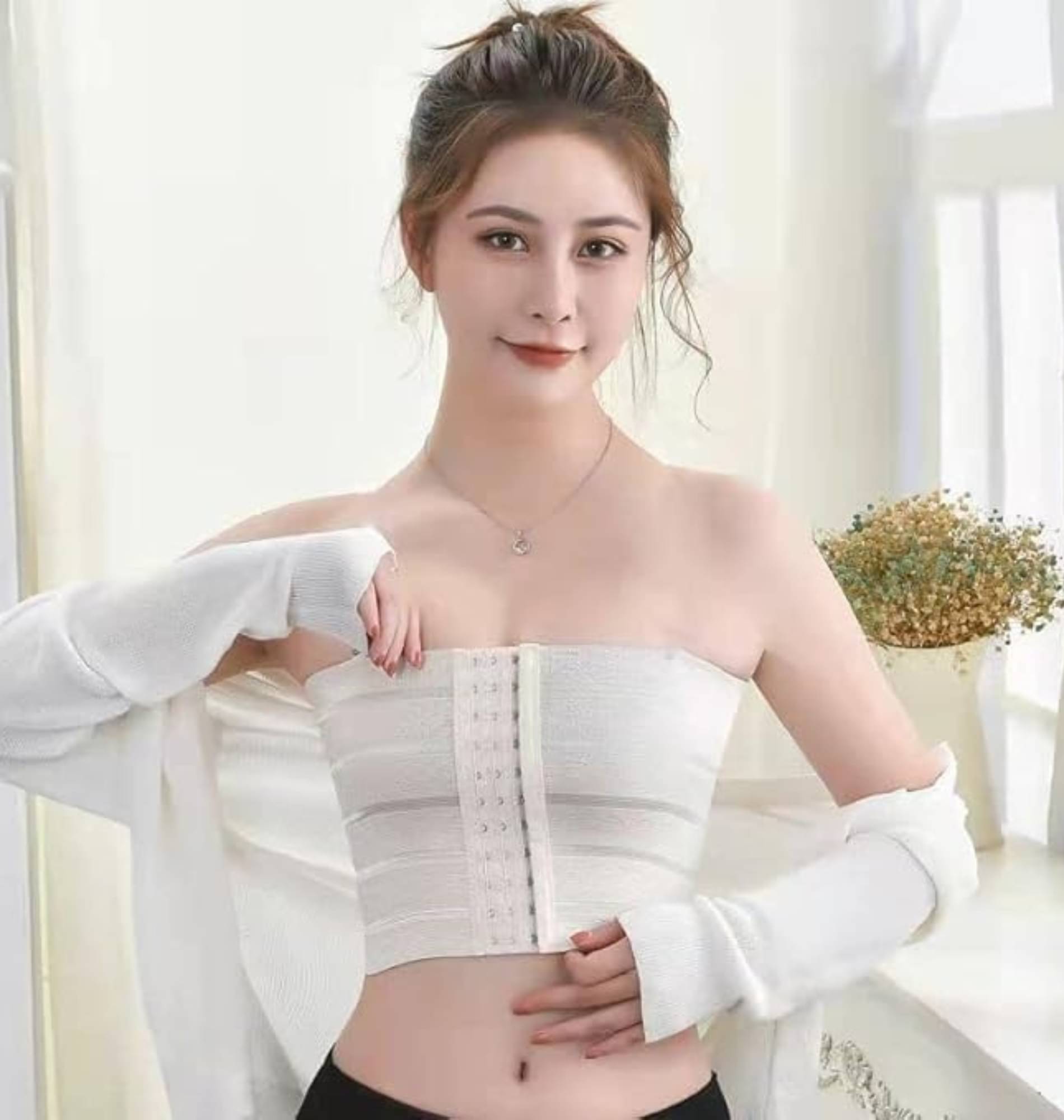 Shiv Sales Pack of 1 Cotton Blend Women's Waist Cincher ( Cream ) Shiv Sales Pack of 1 Cotton Blend Women's Waist Cincher ( Cream )