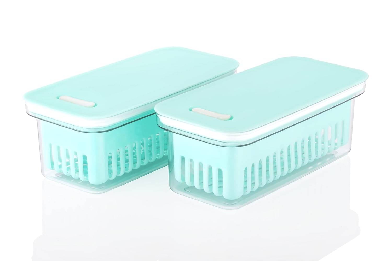 Swaraa Kitchenware Plastic Light Blue Food Container ( set of 2 ) Swaraa Kitchenware Plastic Light Blue Food Container ( set of 2 )