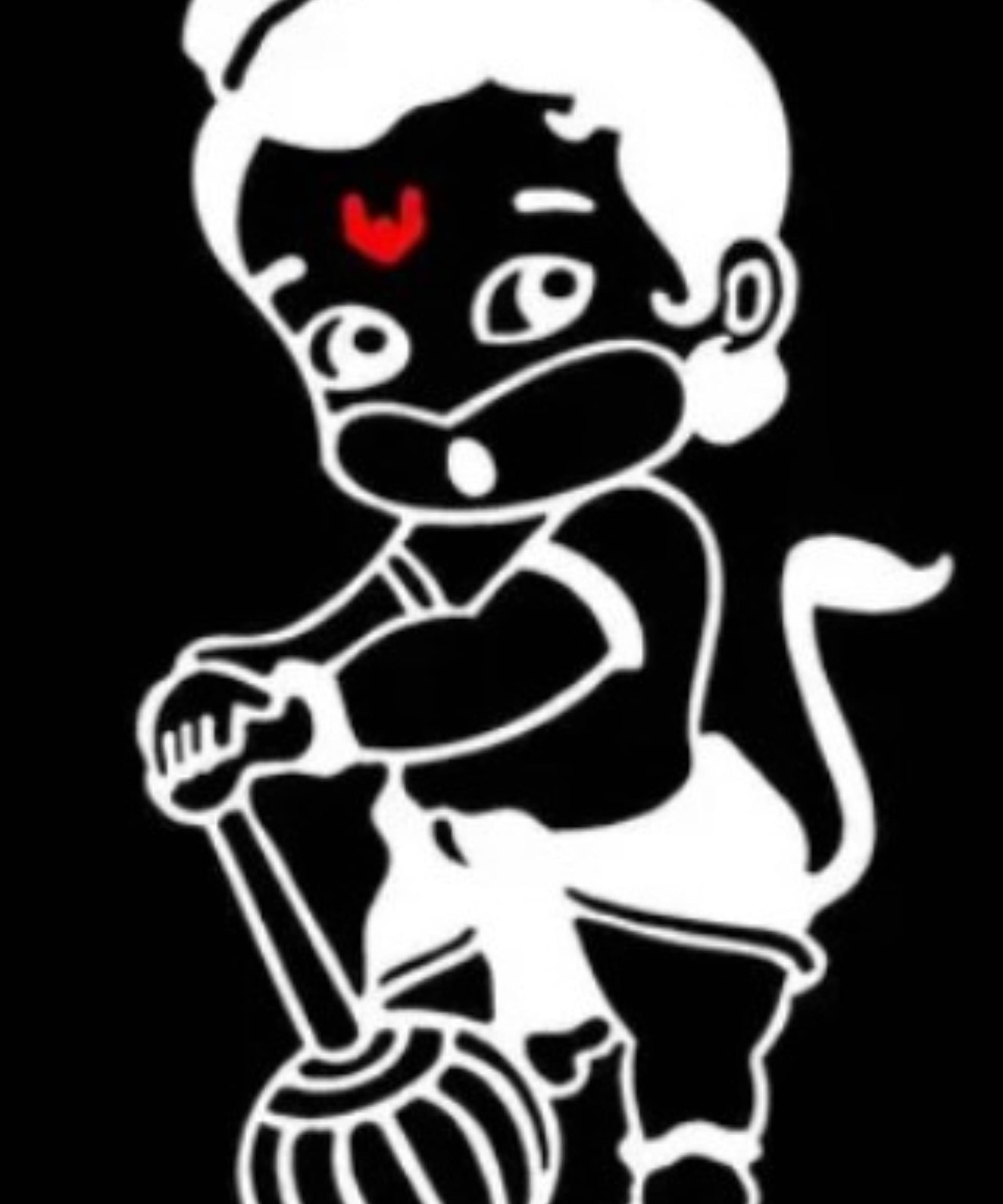 USTAAD Art Radium/Vinyl Baby Hanuman Sticker for Bike/Car (Size L 4.2 inch x W 2.4 inch) (Pack of 1)     			USTAAD Art Radium/Vinyl Baby Hanuman Sticker for Bike/Car (Size L 4.2 inch x W 2.4 inch) (Pack of 1)