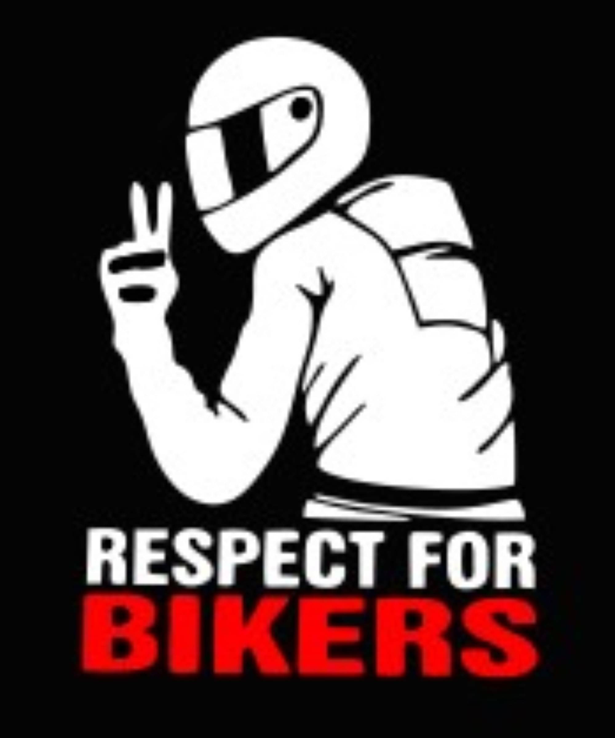 USTAAD Art Radium/Vinyl Respect for BikersSticker for Bike/Car (Size L 5.3 inch x W 3.7 inch) (Pack of 1)     			USTAAD Art Radium/Vinyl Respect for BikersSticker for Bike/Car (Size L 5.3 inch x W 3.7 inch) (Pack of 1)