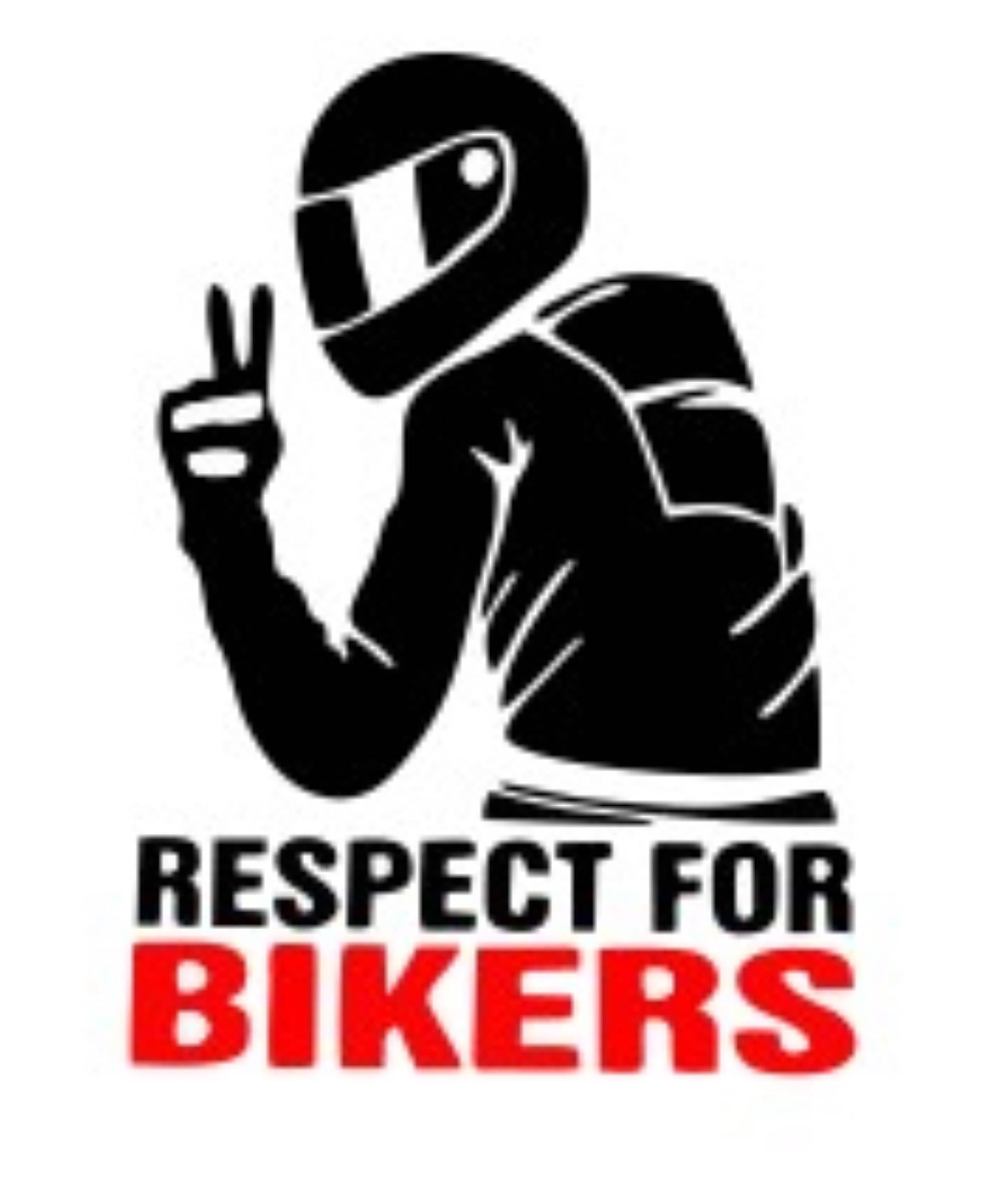 USTAAD Art Radium/Vinyl Respect for BikersSticker for Bike/Car (Size L 5.3 inch x W 3.7 inch) (Pack of 2) USTAAD Art Radium/Vinyl Respect for BikersSticker for Bike/Car (Size L 5.3 inch x W 3.7 inch) (Pack of 2)