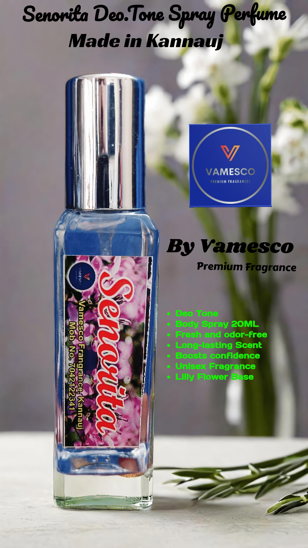 Vamesco Premium Fragrances Deodorant Spray & Perfume Floral -Fragrance For Unisex ( Pack of 1 ) Vamesco Premium Fragrances Deodorant Spray & Perfume Floral -Fragrance For Unisex ( Pack of 1 )