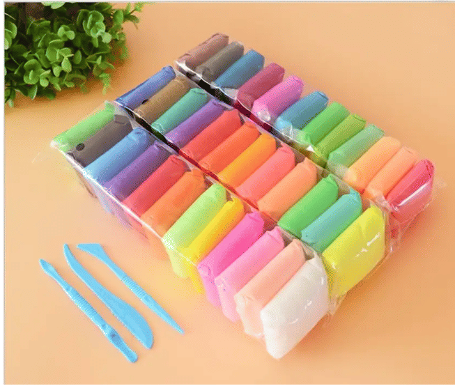     			ir Clay Colorful Children Soft Clay, Creative Art Crafts, Gifts for Kids-Multicolor. Non-Toxic Modelling Magic Fluffy Foam Bouncing Clay Putty Kit for Kids with Tools (Pack of 12)