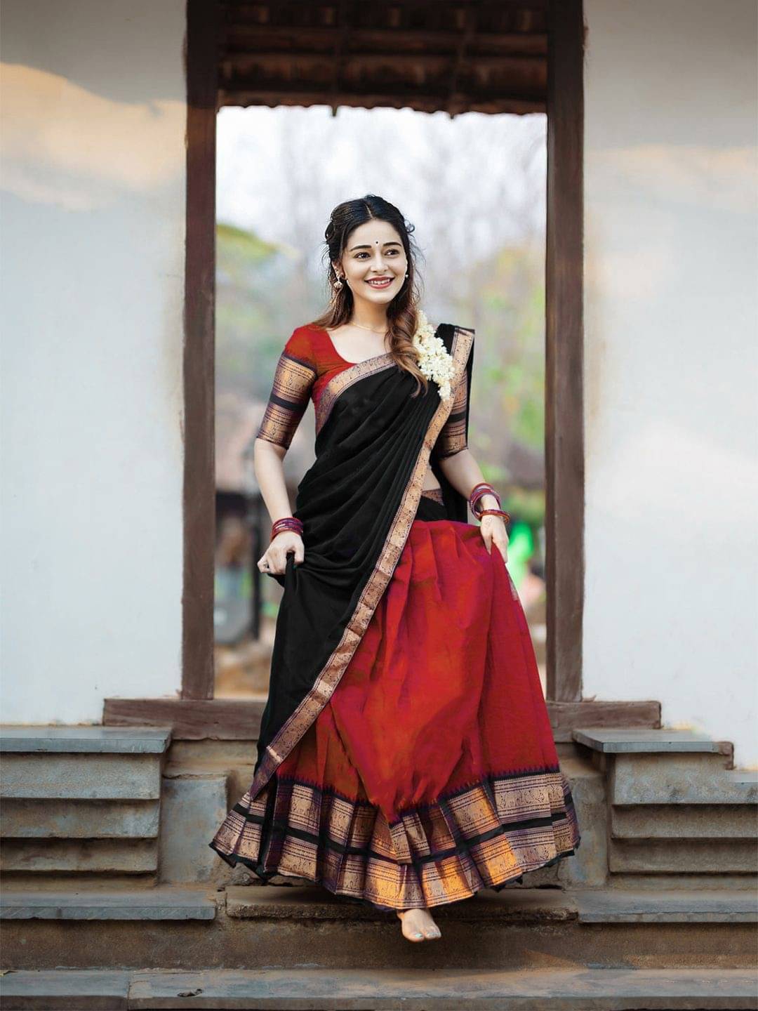 A TO Z CART Art Silk Solid Paithani Sarees With Unstitched Blouse Piece ( Red ) A TO Z CART Art Silk Solid Paithani Sarees With Unstitched Blouse Piece ( Red )