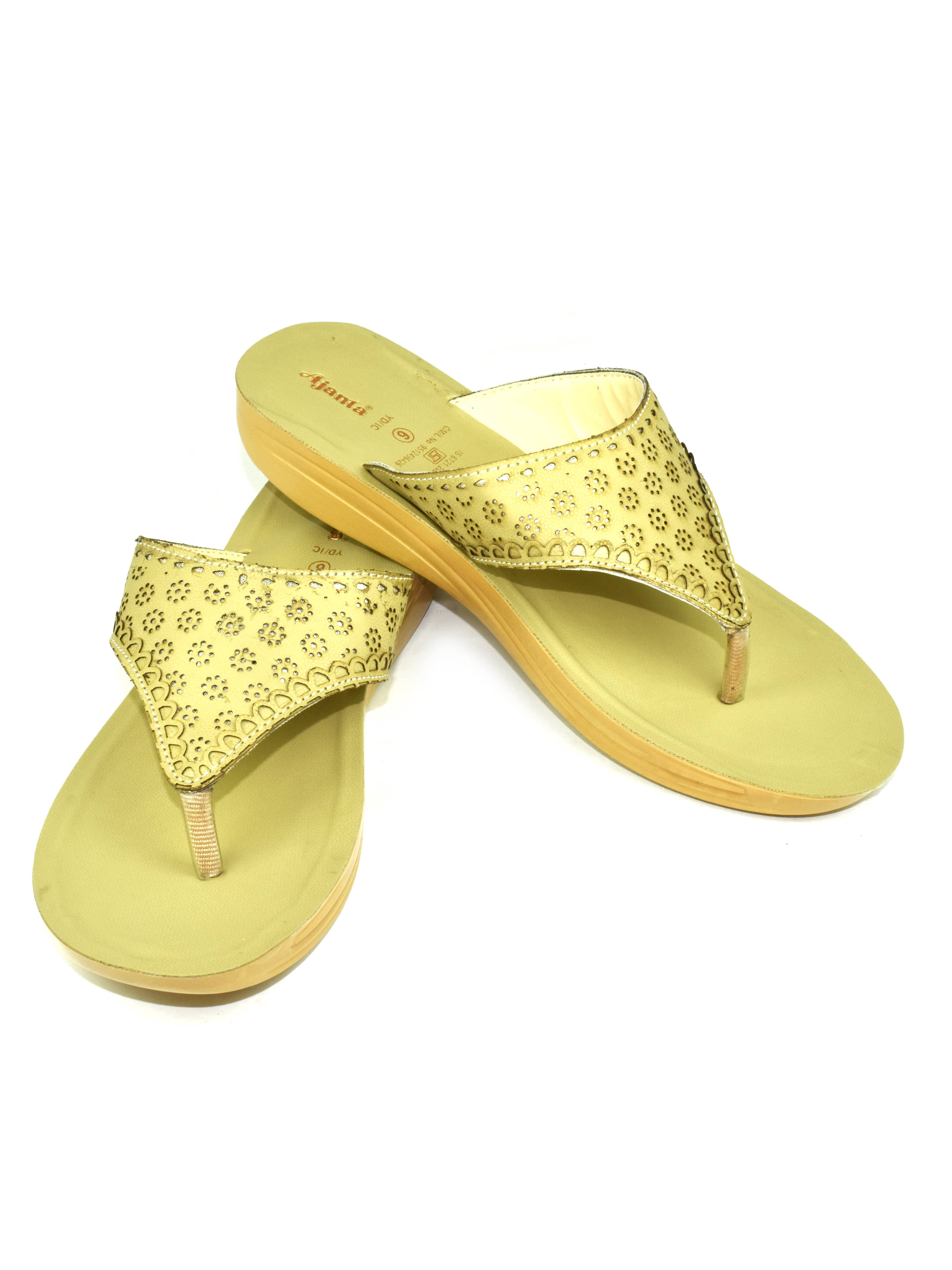     			Ajanta Olive Women's Flip Flop