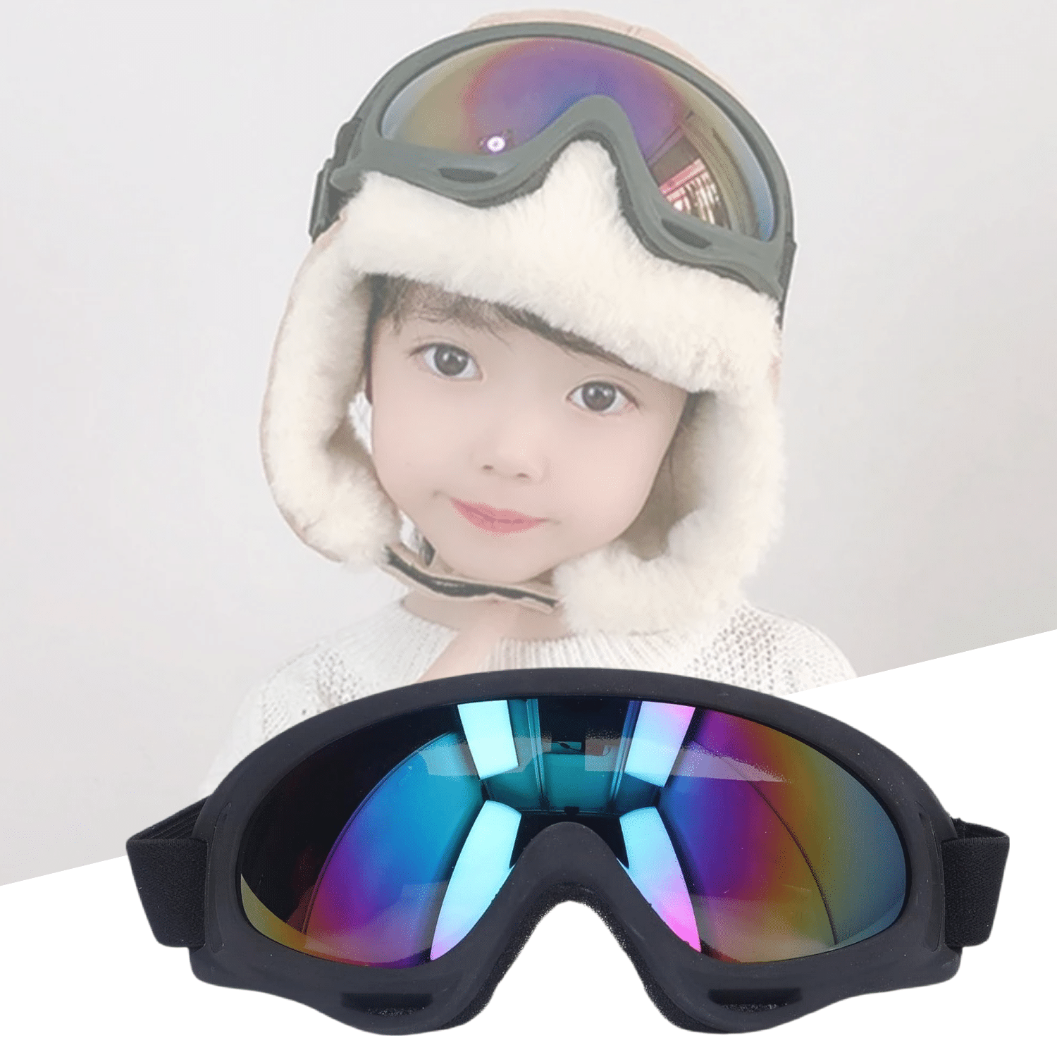 Aksmit Pack Of 1 Motorbike Bike Racing UV-Protective Goggles I Windproof, Dustproof, Breathable Mask for Biking, Riding, Skiing Aksmit Pack Of 1 Motorbike Bike Racing UV-Protective Goggles I Windproof, Dustproof, Breathable Mask for Biking, Riding, Skiing