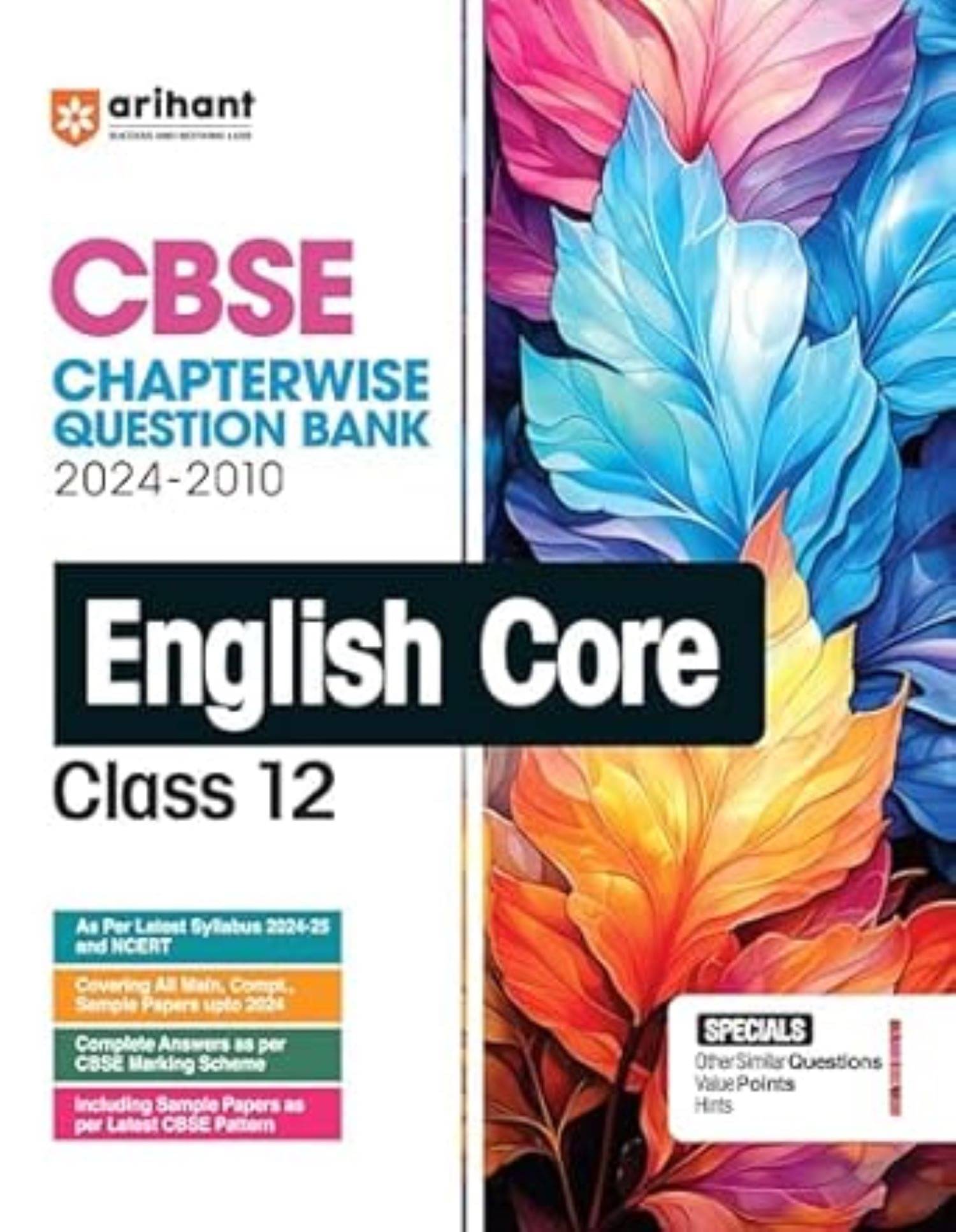 Arihant 2025-26 CBSE Chapterwise Question Bank | English | (2024-2010) With Solutions For English Core Class 12th Arihant 2025-26 CBSE Chapterwise Question Bank | English | (2024-2010) With Solutions For English Core Class 12th