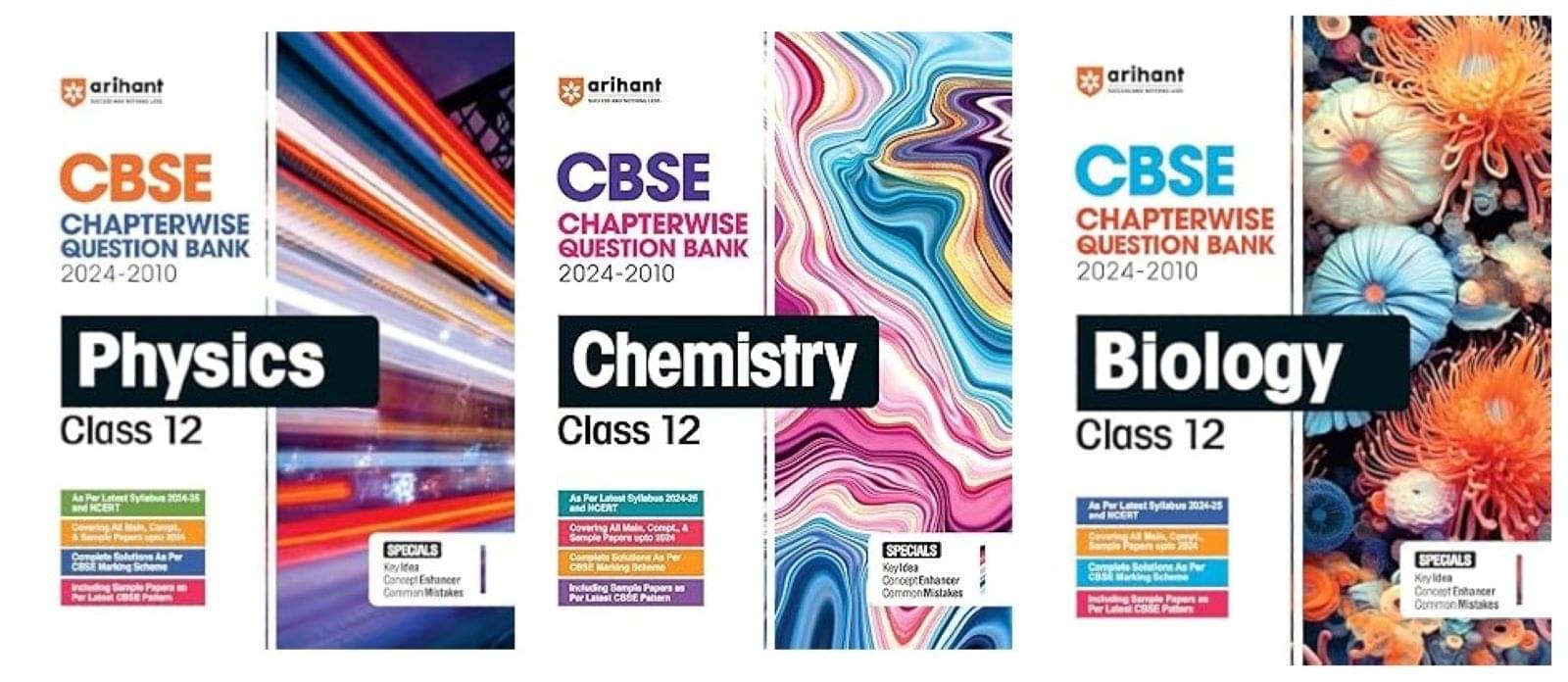 Arihant 2025-26 CBSE Chapterwise Question Bank | Physics & Chemistry & Biology | (2024-2010) With Solutions For Class 12th Arihant 2025-26 CBSE Chapterwise Question Bank | Physics & Chemistry & Biology | (2024-2010) With Solutions For Class 12th