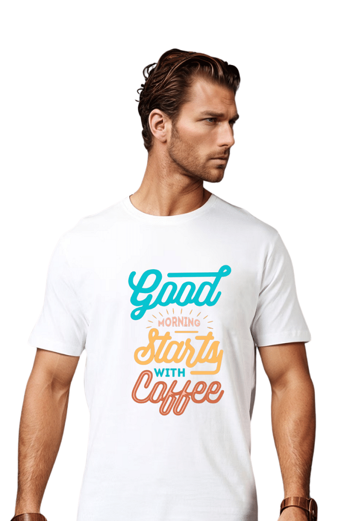BLUEFICUS Men Polyester Regular Fit Printed T-Shirt ( White ) BLUEFICUS Men Polyester Regular Fit Printed T-Shirt ( White )