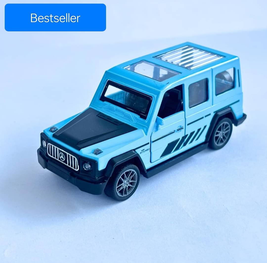     			Bestselling Mercedes G Wagon AMG (Blue) Die Cast SUV Model Vehicle Toy Car with Pull Back Function Along with Opening Doors and Back Feature for Kids Boy Girl 3+