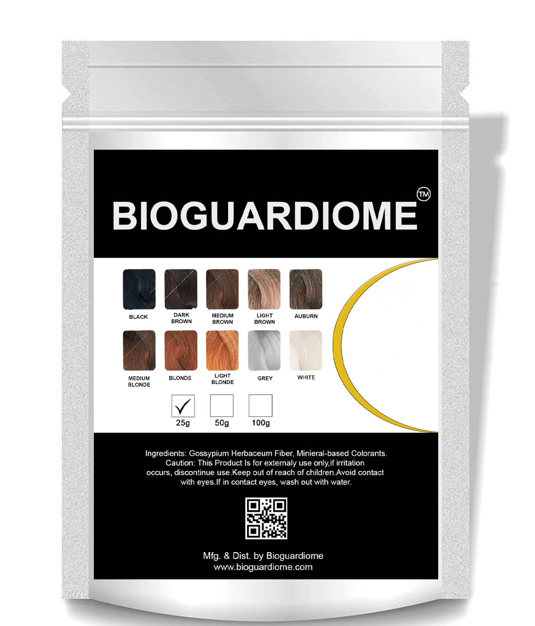     			Bioguardiome Dark Brown Hair Fibers For Normal ( 25 )