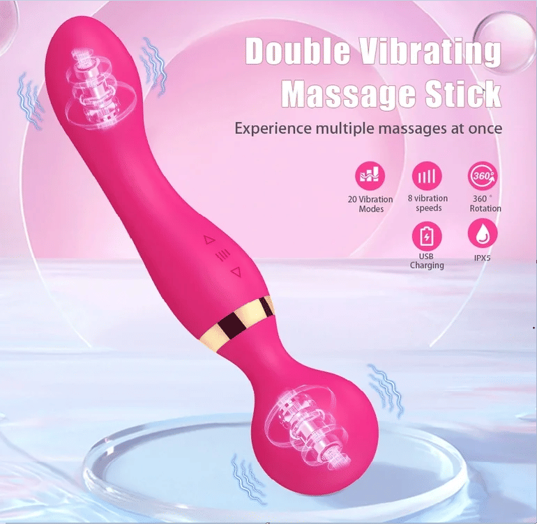     			Body Massager for Pain Relief personal Body Massager for Women, Men Rechargeable Wireless Vibration Machine for Female with 20 Vibration Modes, 8 Speeds Silicone Cordless Mini Massager (Multi Color)