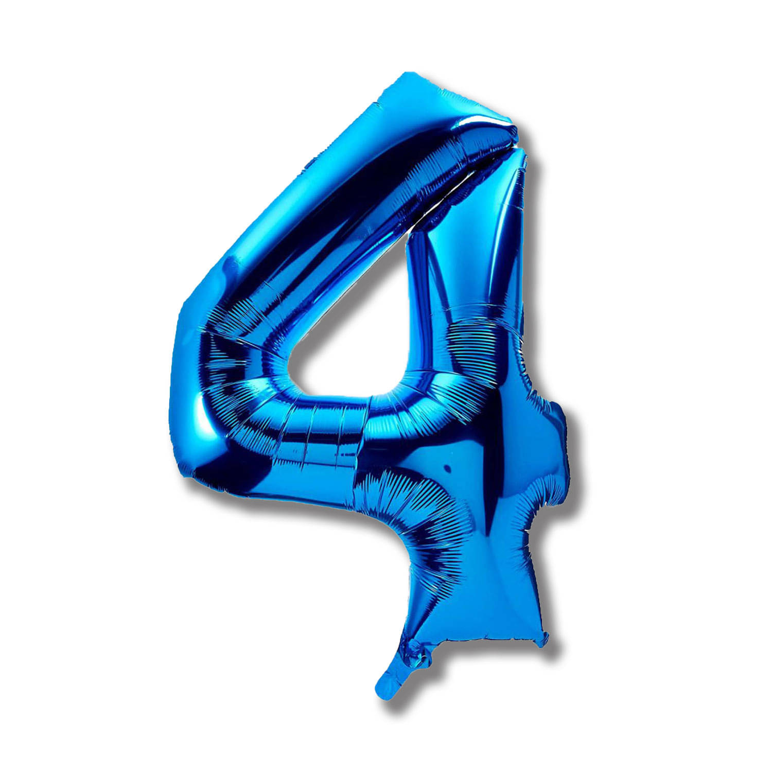     			Bubble Bells 32" Blue Number 4 Foil Balloon | Big Helium Balloon for Birthday, Party, Anniversary | Decoration for Kids, Boys, Girls, Adults