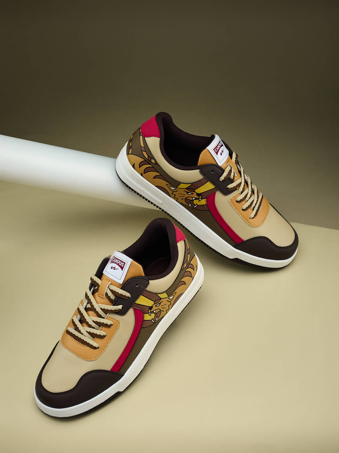     			Campus Brown Women's Sneakers