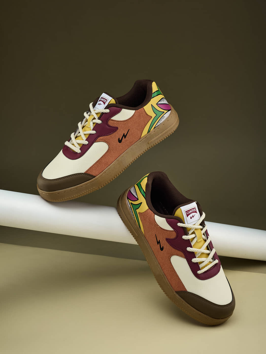 Campus Cream Women's Sneakers - Casual Shoes | Buy online on ZillyBuy