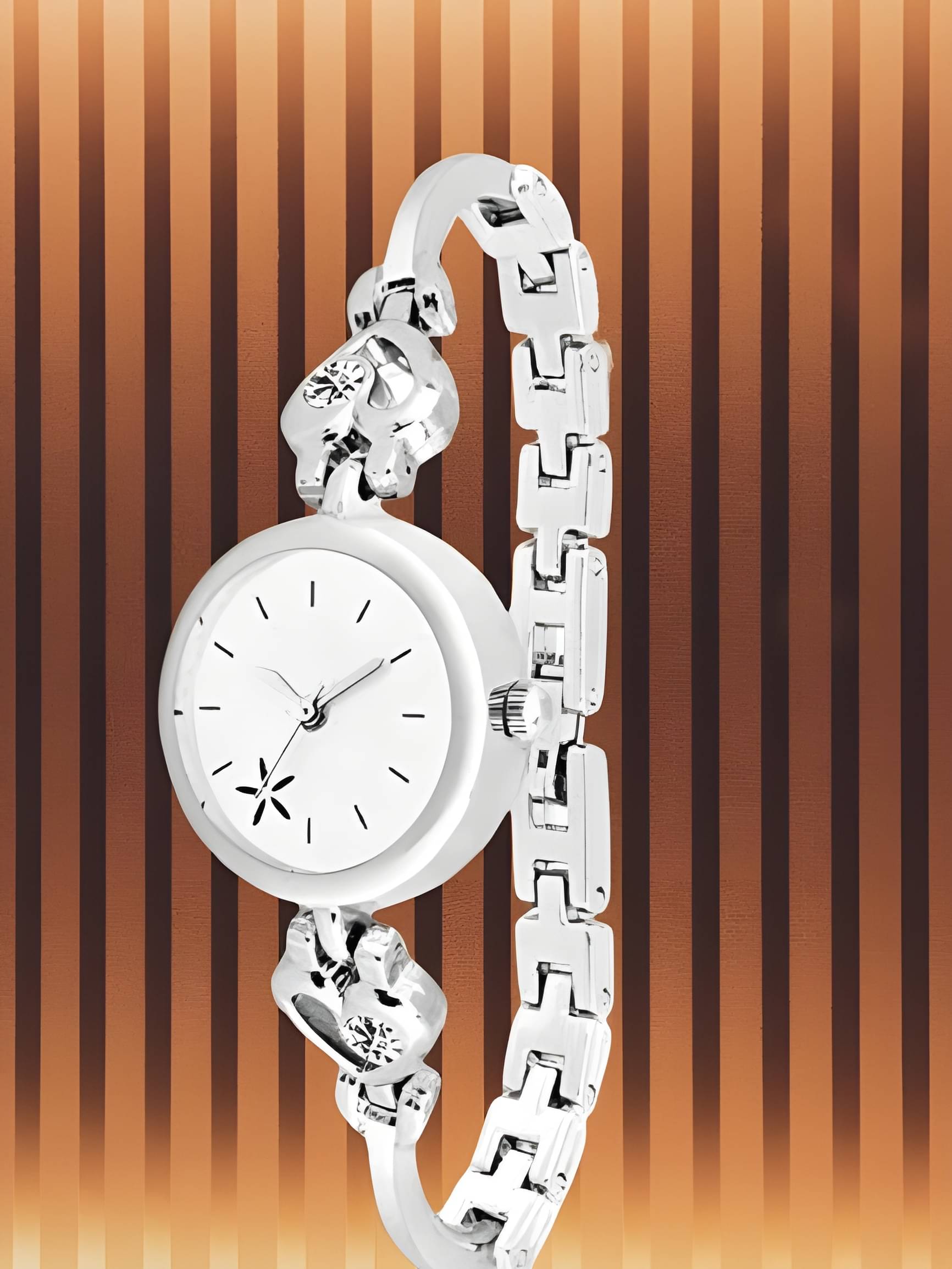     			DECLASSE Silver Metal Analog Womens Watch