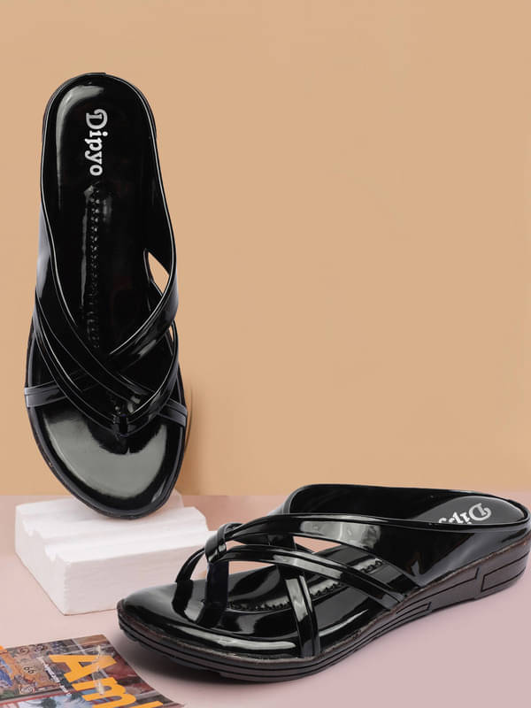     			DIPYO Black Women's Flats