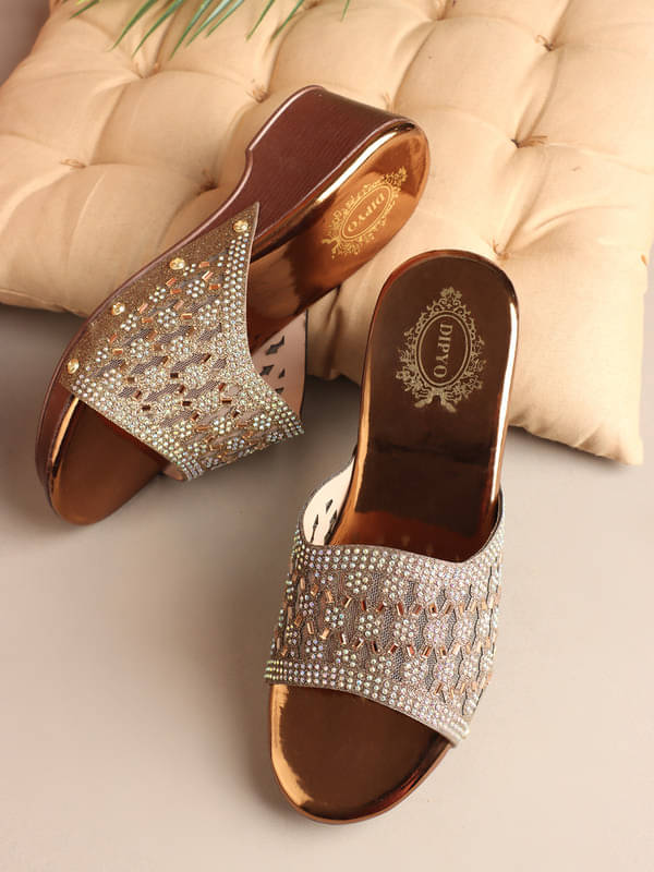     			DIPYO Brown Women's Sandal Heels