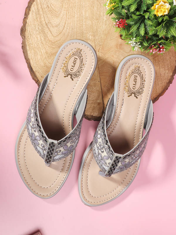 DIPYO Gray Women's Flats DIPYO Gray Women's Flats