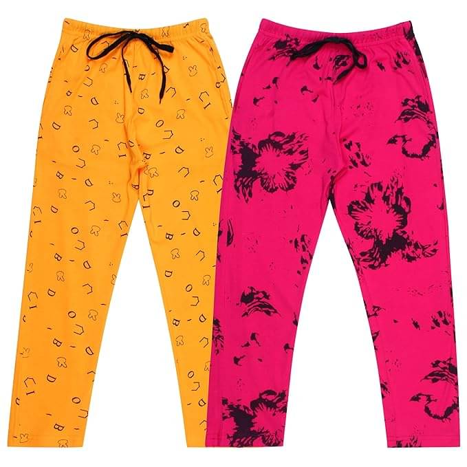     			Diaz Pack of 2 Girls Cotton Pants ( Multicolor )