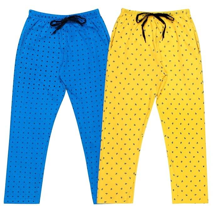     			Diaz Pack of 2 Girls Cotton Pants ( Multicolor )