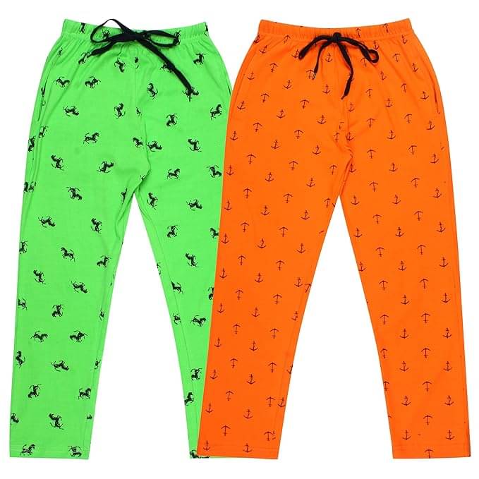     			Diaz Pack of 2 Girls Cotton Pants ( Multicolor )