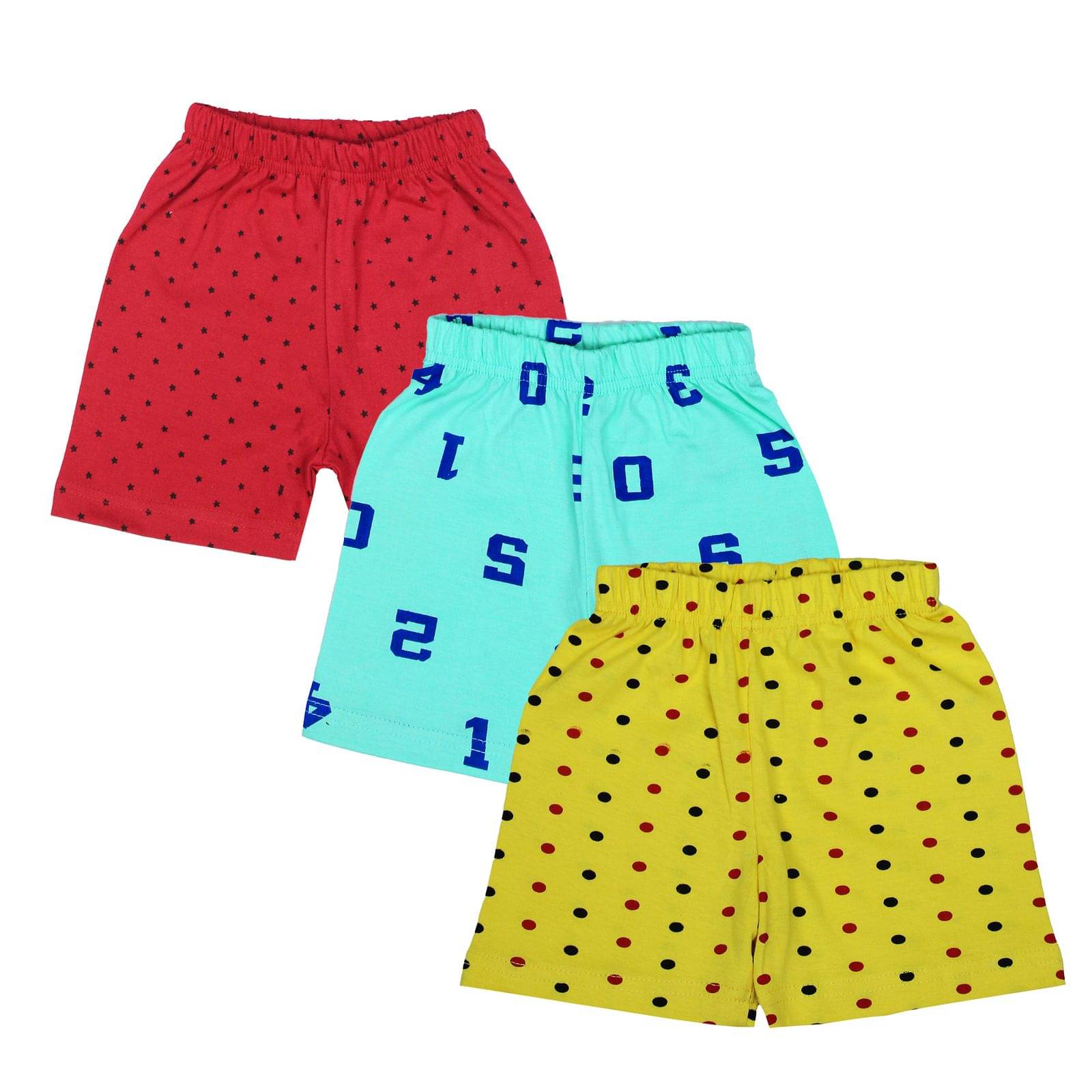     			Diaz Pack of 3 Cotton Shorts For Boys ( Multicolor )