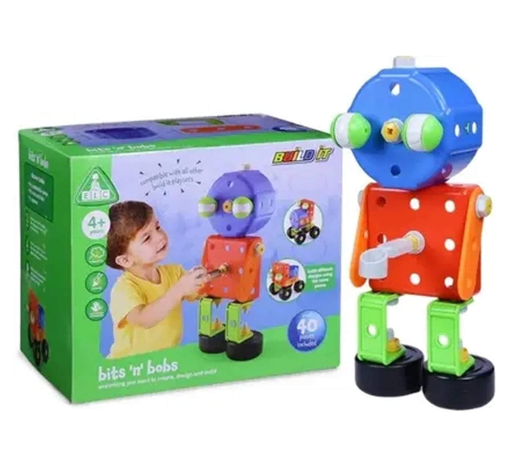     			ELC Build It Bits N Bobs 40 Metal Pieces, STEM/STEAM Educational Toy, Building and Construction Set for Boys and Girls Age 4+