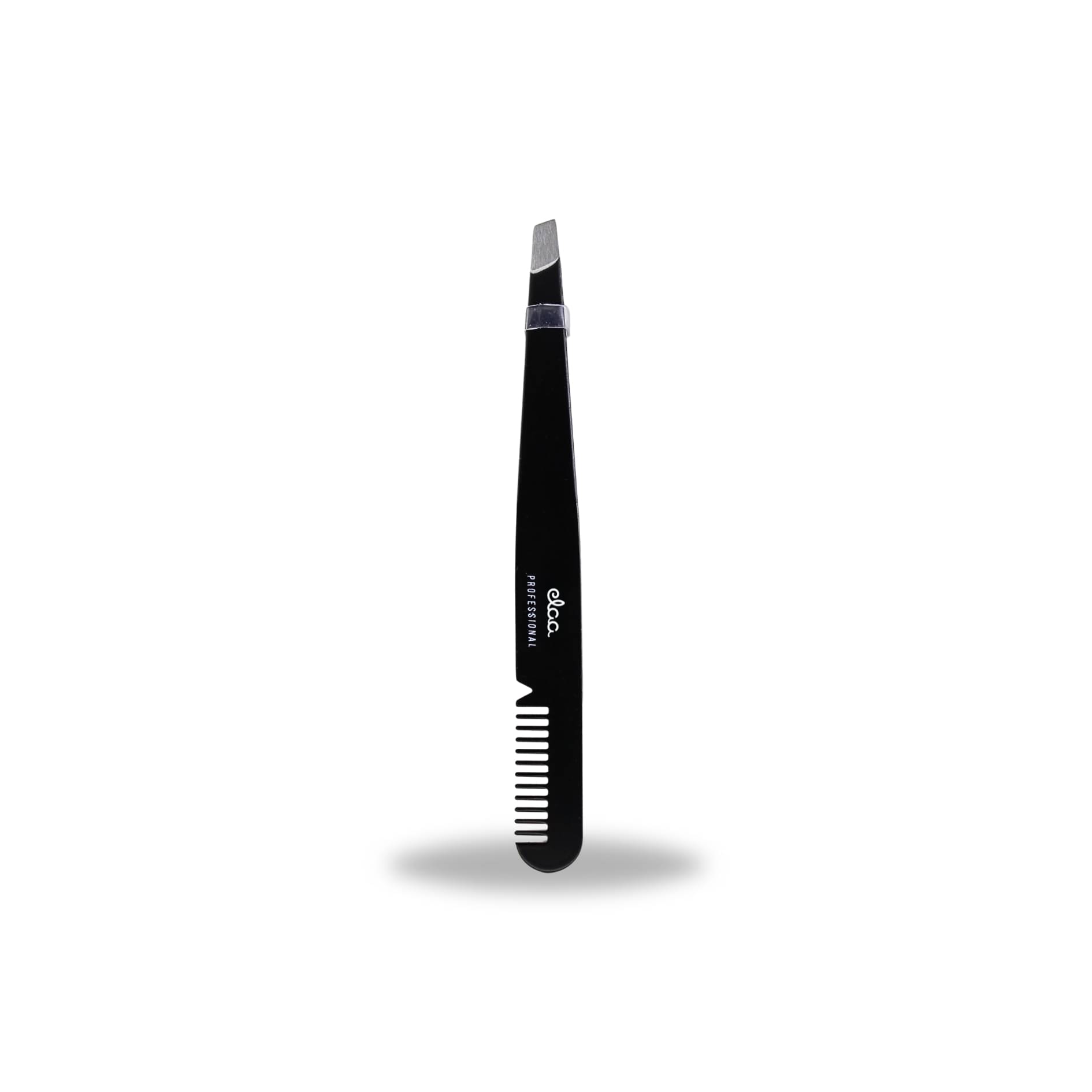     			Ear Lobe & Accessories Multi-Purpose Slant Tip Tweezer with Comb Brow Eyebrow Kit Black 0 g