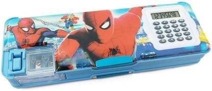 FREEDY Spiderman pencil geometry calci Geo box Dual Sharpener With Calculator Double sided Stationary Box for Kids Pencil Box Return Gift Set (Random collation-1Pcs) Art Plastic Pencil Box (Set of 1, Multicolor) 4 FREEDY Spiderman pencil geometry calci Geo box Dual Sharpener With Calculator Double sided Stationary Box for Kids Pencil Box Return Gift Set (Random collation-1Pcs) Art Plastic Pencil Box (Set of 1, Multicolor) 4