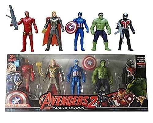 Freedy 5 Super Hero Action Figure Toy Set for Kids and Boys (Multicolor)     			Freedy 5 Super Hero Action Figure Toy Set for Kids and Boys (Multicolor)