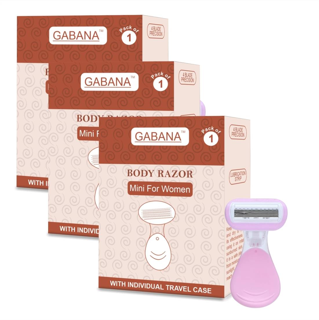     			GABANA Disposable Razor ( Pack of 3 )