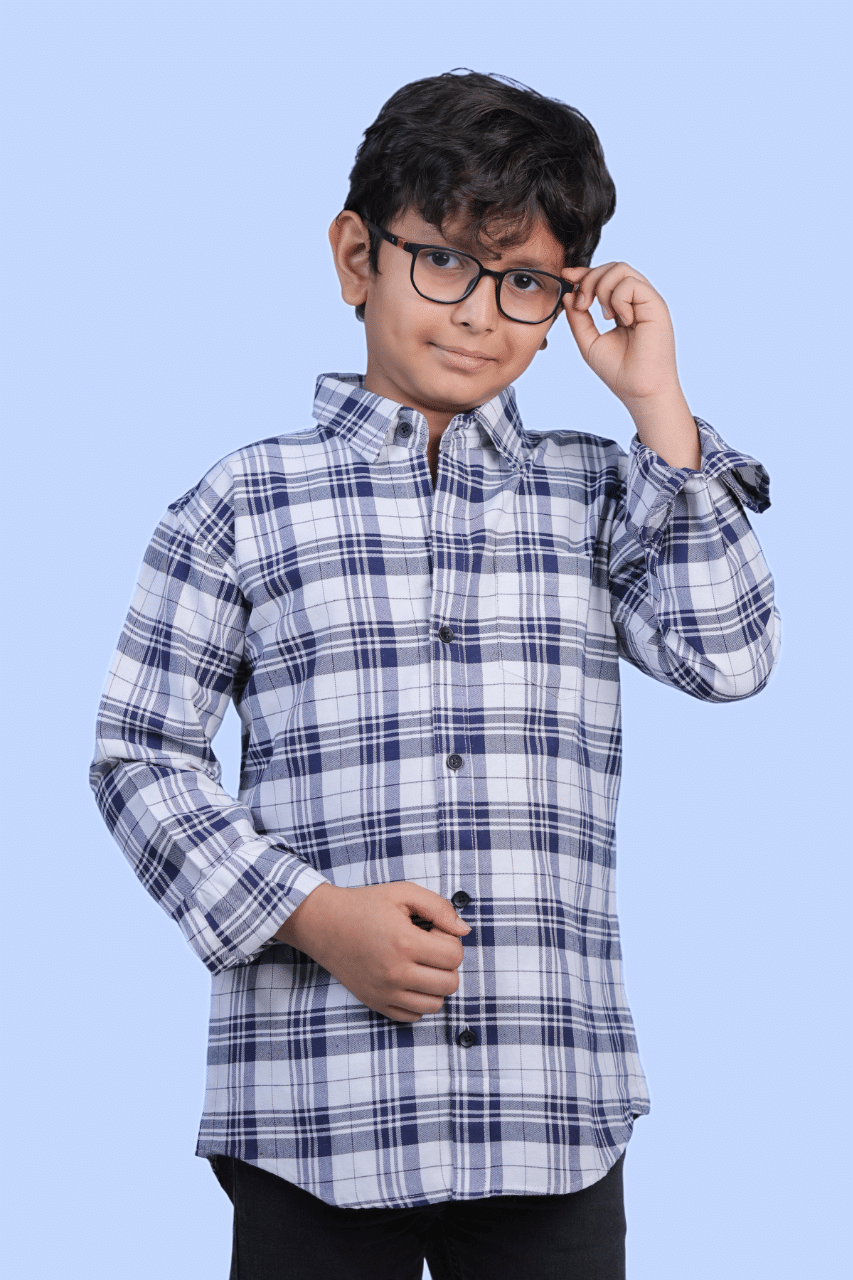 JABAK CREATION Pack of 1 Boys Cotton Blend Full Sleeves Shirt ( White ) JABAK CREATION Pack of 1 Boys Cotton Blend Full Sleeves Shirt ( White )
