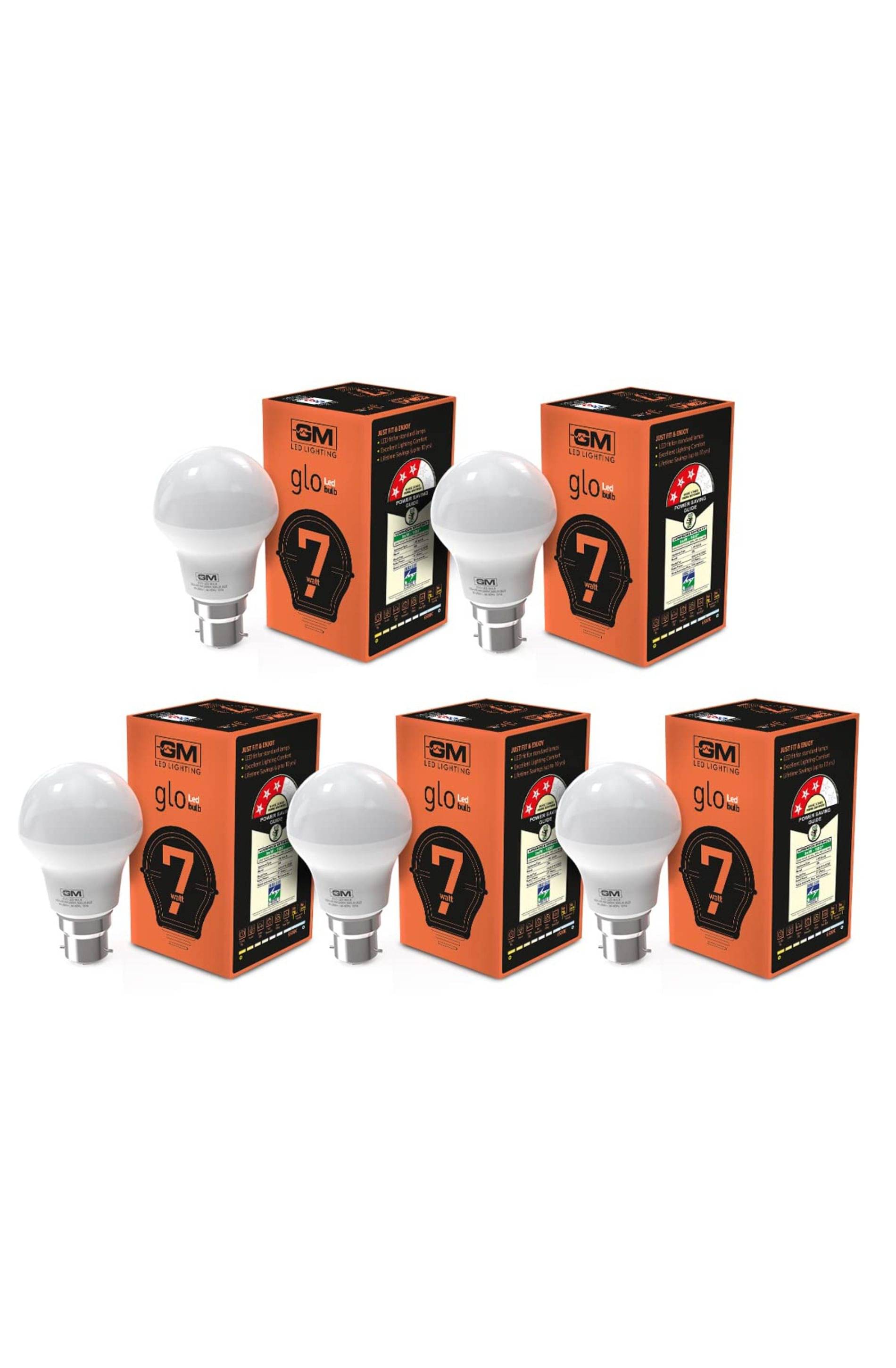 JMD DECOR 7W Cool Day Light LED Bulb ( Pack of 5 ) JMD DECOR 7W Cool Day Light LED Bulb ( Pack of 5 )