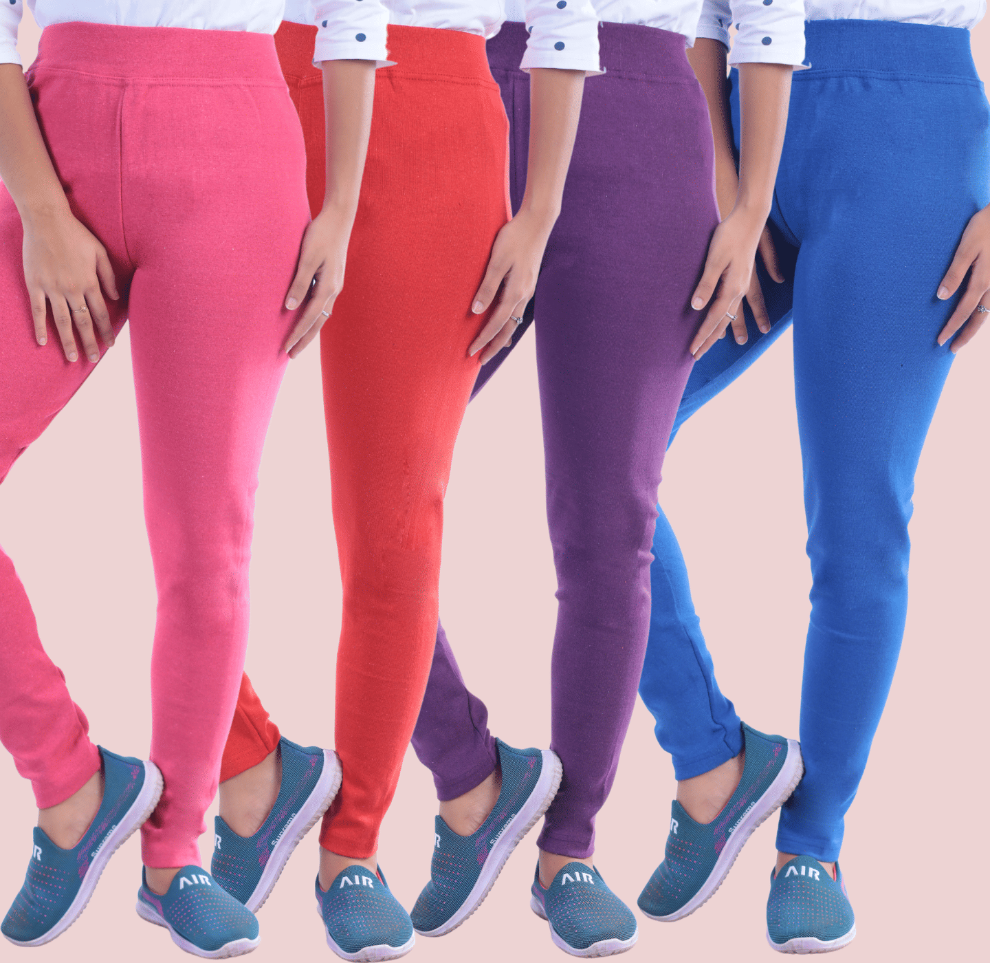     			KARARO Women Cotton Blend Skinny Fit Jegging