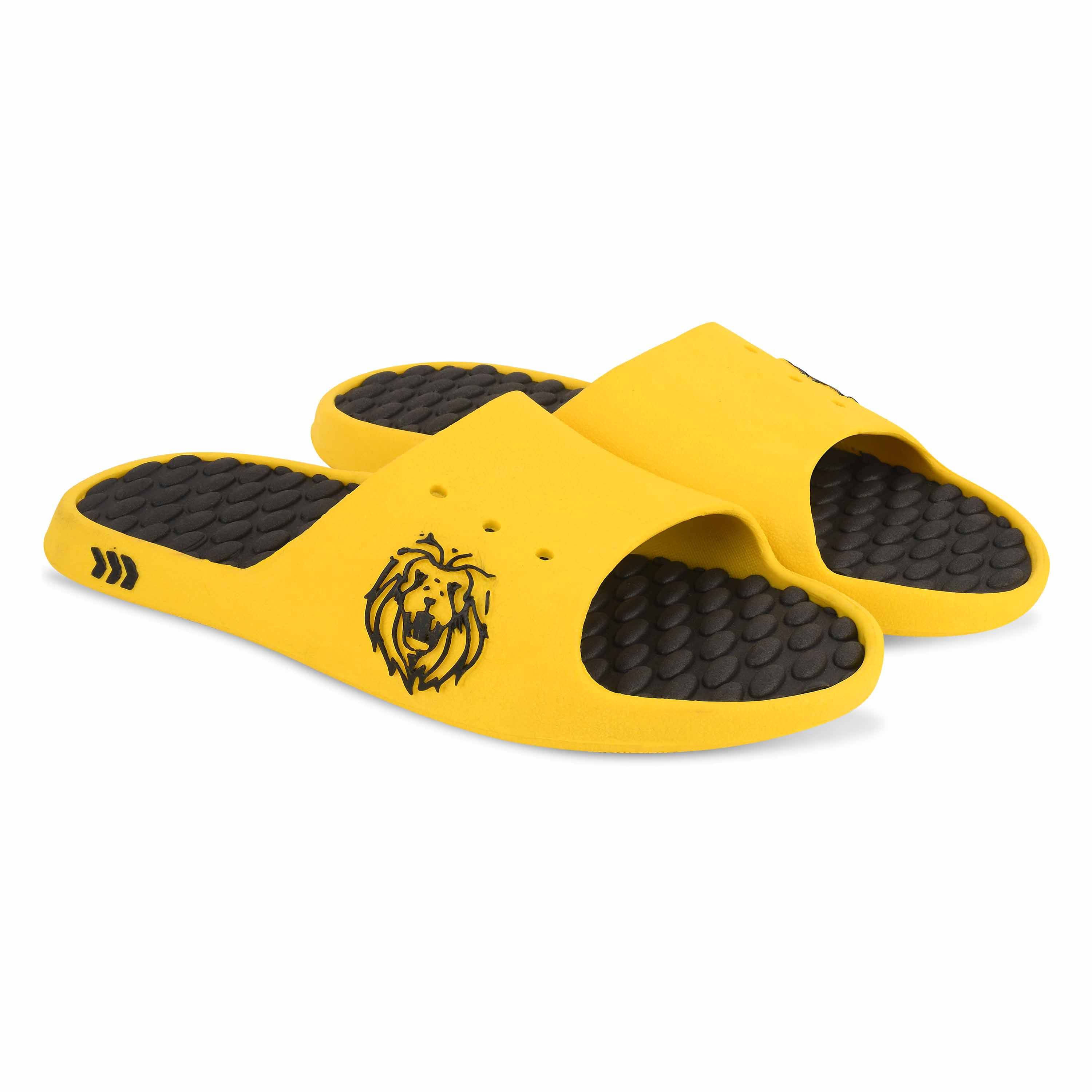    			KMH Yellow Men's Daily Slipper