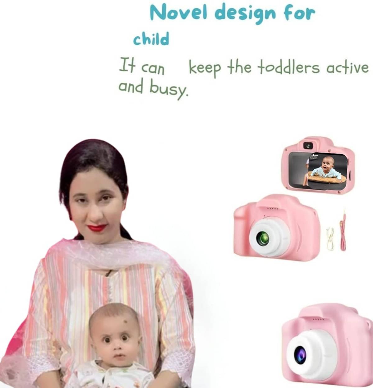     			Kaash collections Kids Camera for Girls Boys | Digital Selfie Camera Toy for Kids,13MP 1080P HD Digital Video Camera for Toddlers Birthday Gift