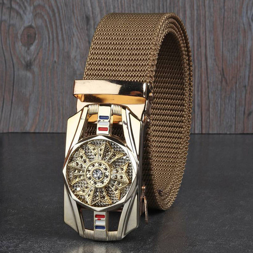 Kastner - Beige Canvas Men's Casual Belt ( Pack of 1 ) Kastner - Beige Canvas Men's Casual Belt ( Pack of 1 )