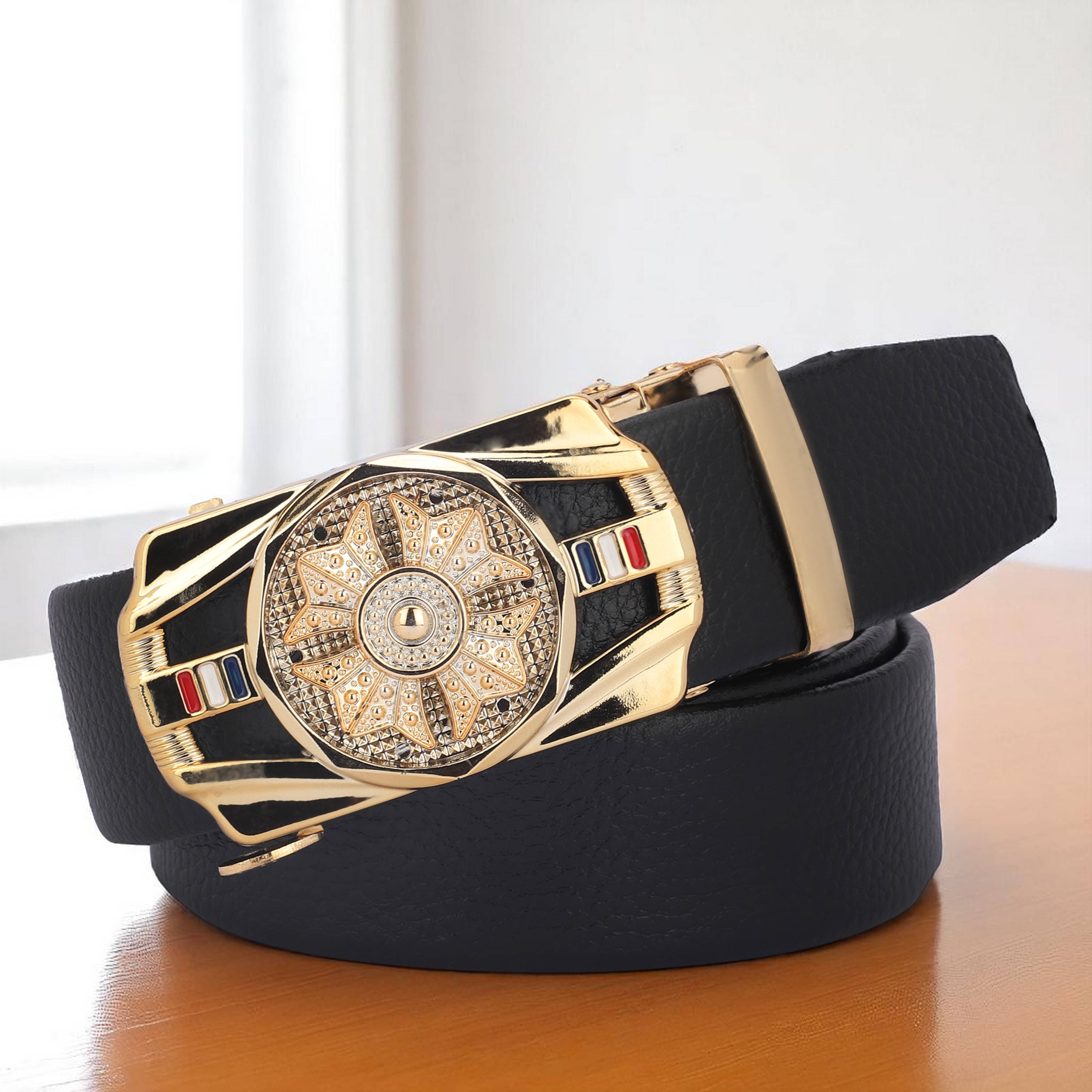Kastner - Black PU Men's Casual Belt ( Pack of 1 )     			Kastner - Black PU Men's Casual Belt ( Pack of 1 )