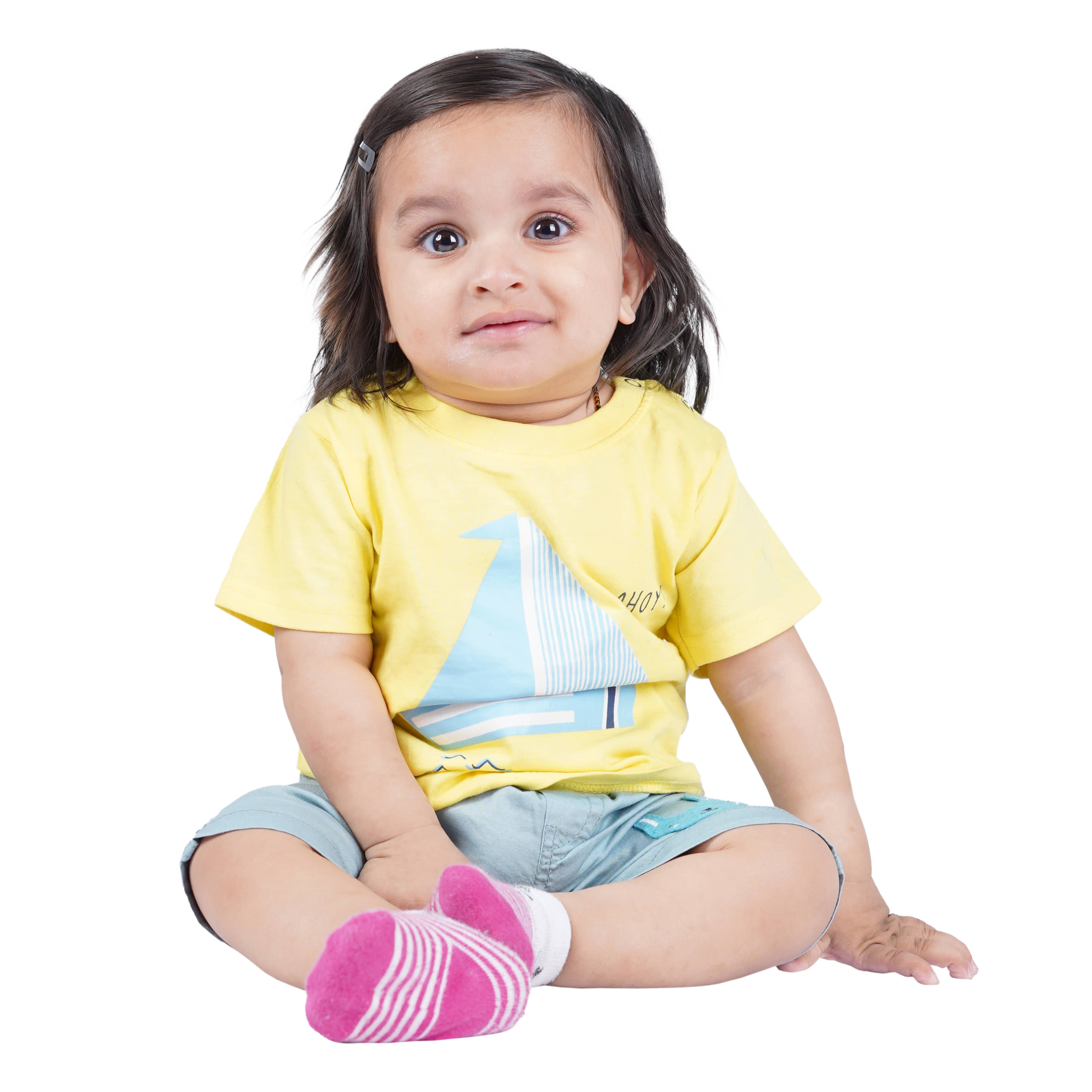     			Kidzee Kingdom Pack of 1 Baby Boys Cotton T-Shirt ( Yellow )
