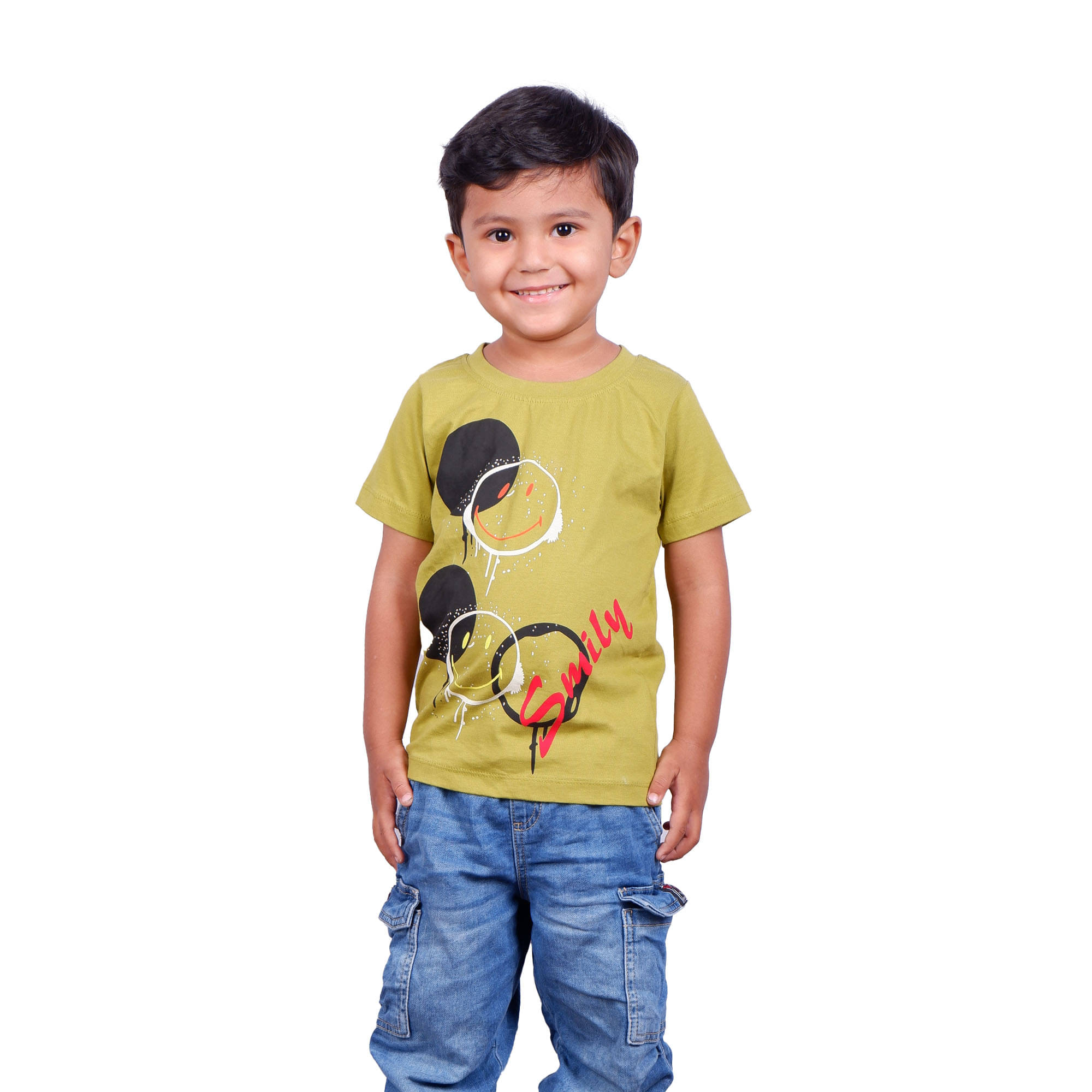     			Kidzee Kingdom Pack of 1 Baby Boys Cotton T-Shirt ( Yellow )