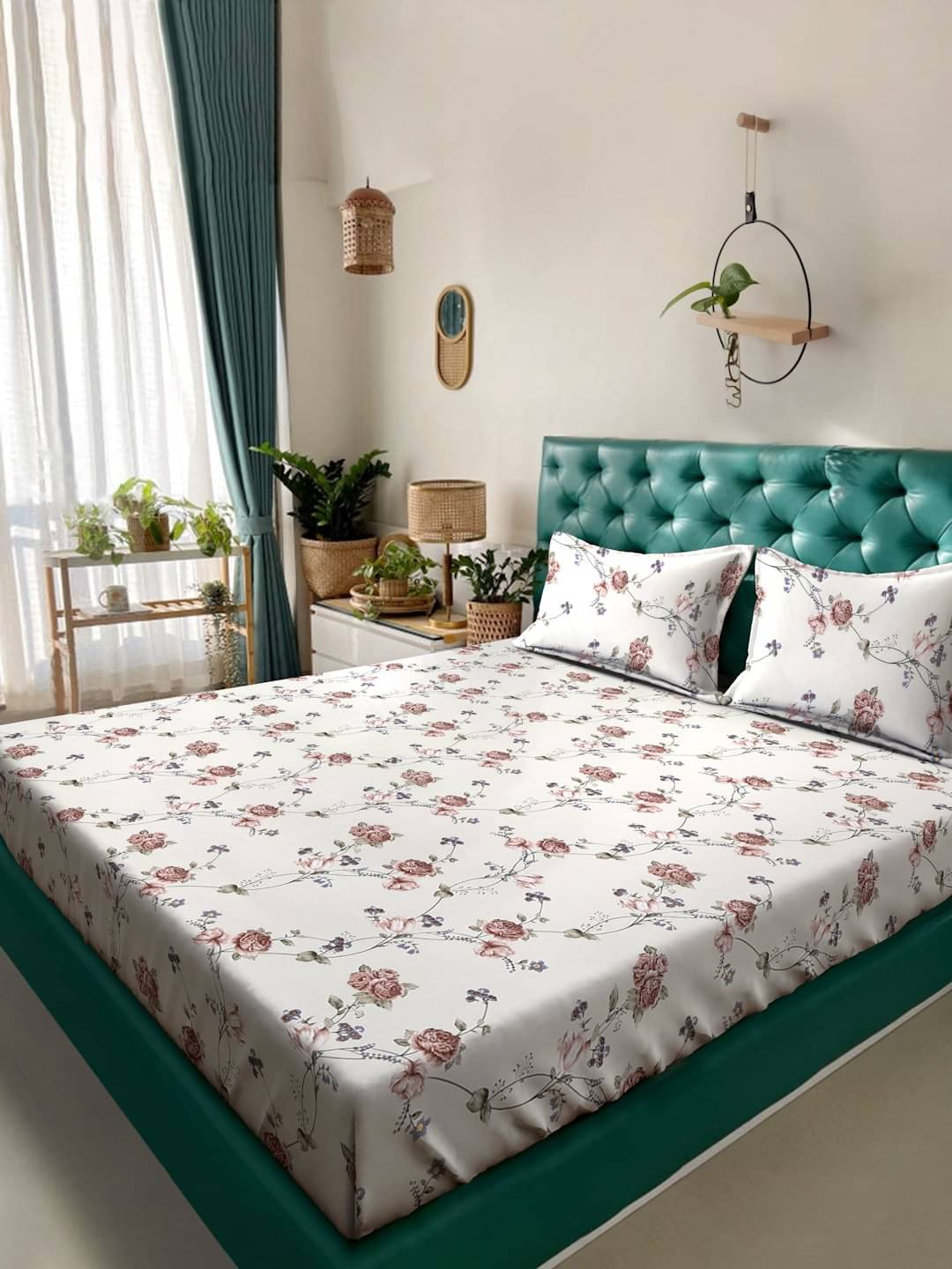 Klotthe Poly Cotton 1 Double King Bedsheet with 2 Pillow Covers ( Beige )     			Klotthe Poly Cotton 1 Double King Bedsheet with 2 Pillow Covers ( Beige )