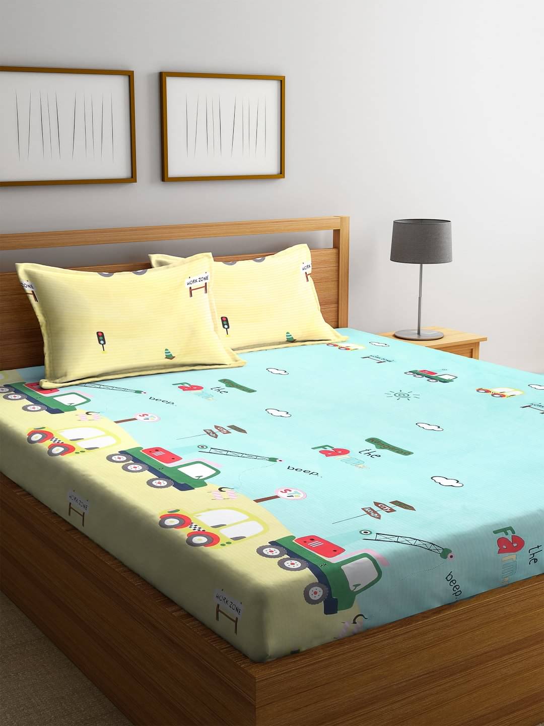 Klotthe Poly Cotton 1 Double King Bedsheet with 2 Pillow Covers ( Multicolor ) Klotthe Poly Cotton 1 Double King Bedsheet with 2 Pillow Covers ( Multicolor )