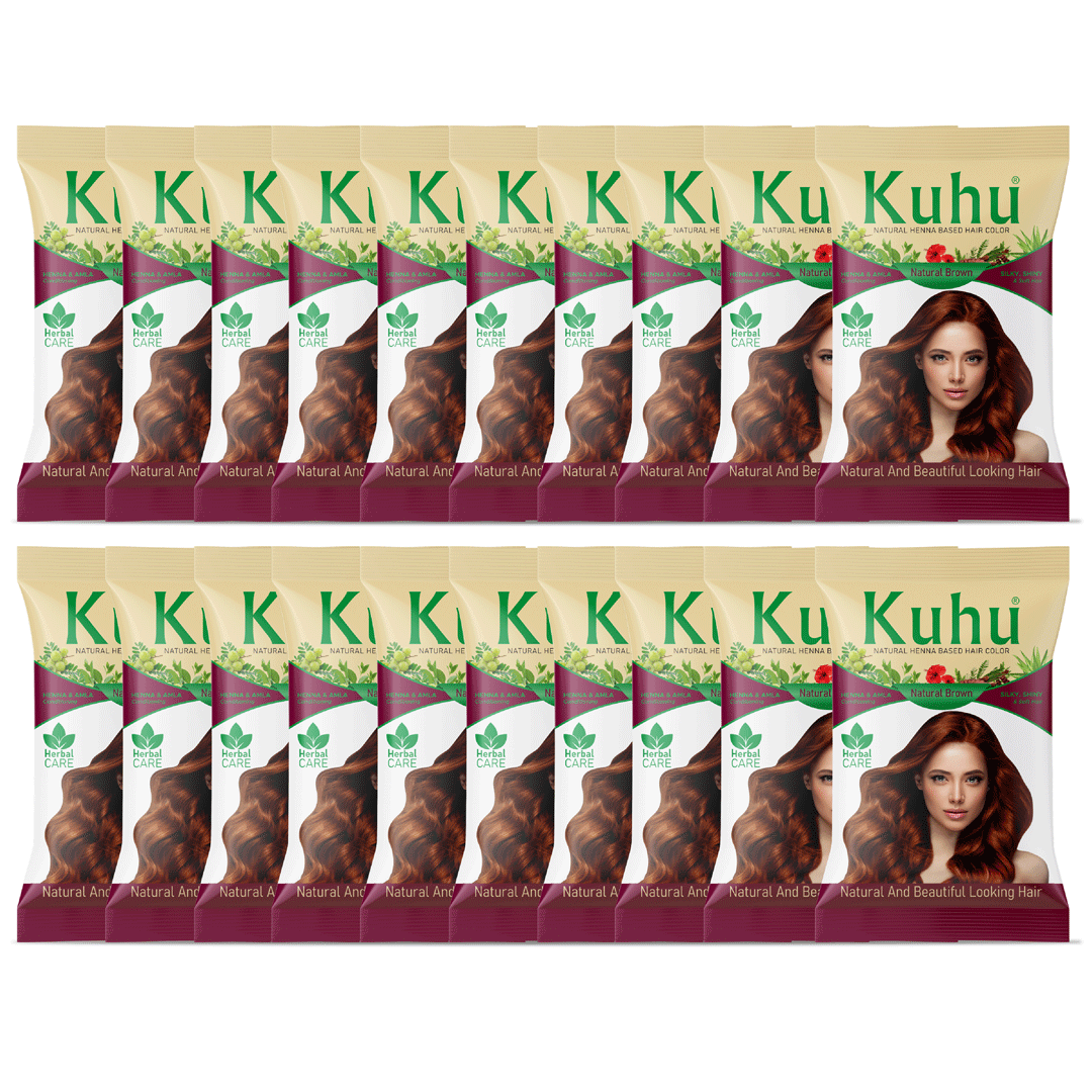 Kuhu Organic Semi Permanent Hair Color 300 g Natural Brown     			Kuhu Organic Semi Permanent Hair Color 300 g Natural Brown