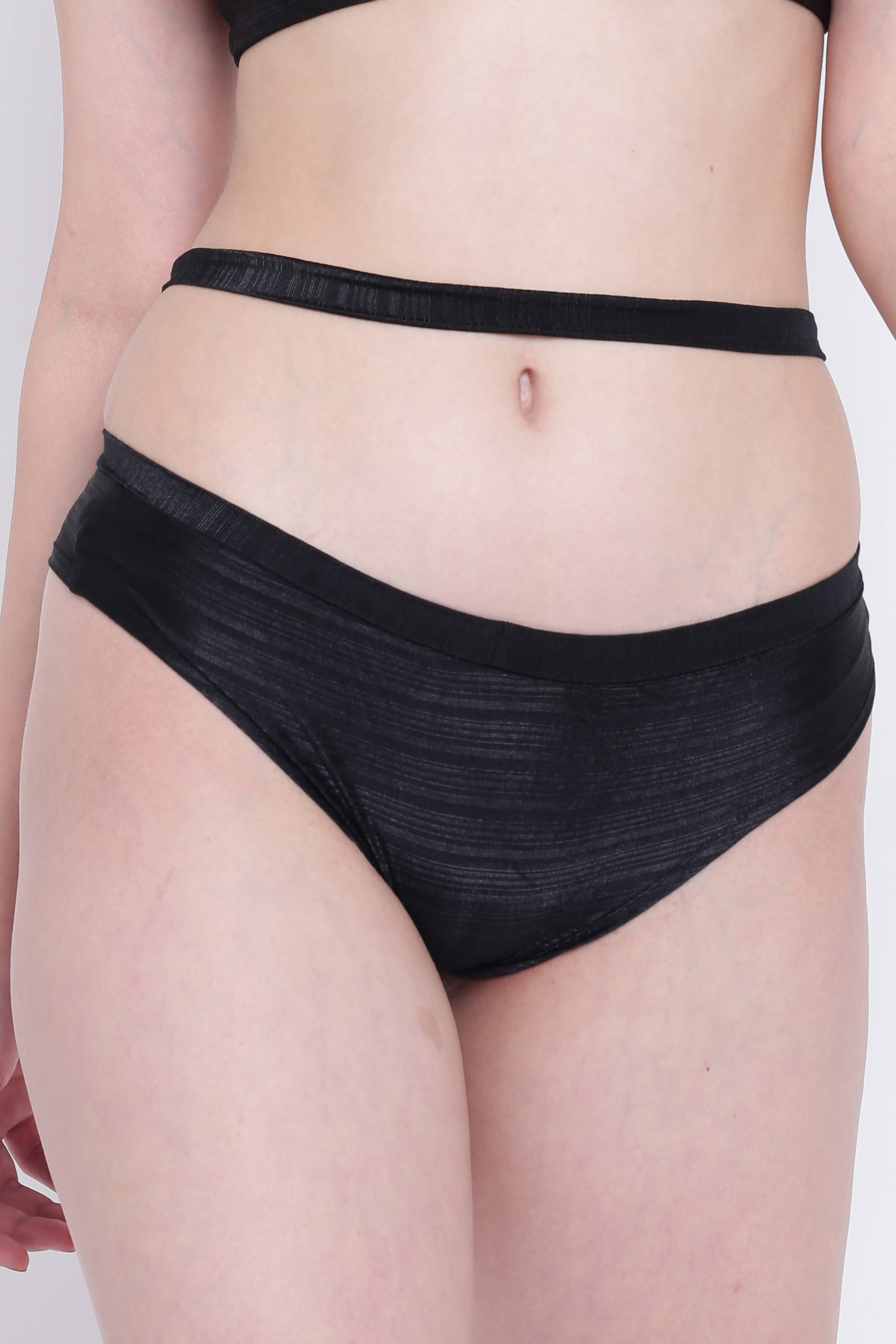 La Intimo Pack of 1 Polyester Bikini For Women ( Black ) La Intimo Pack of 1 Polyester Bikini For Women ( Black )