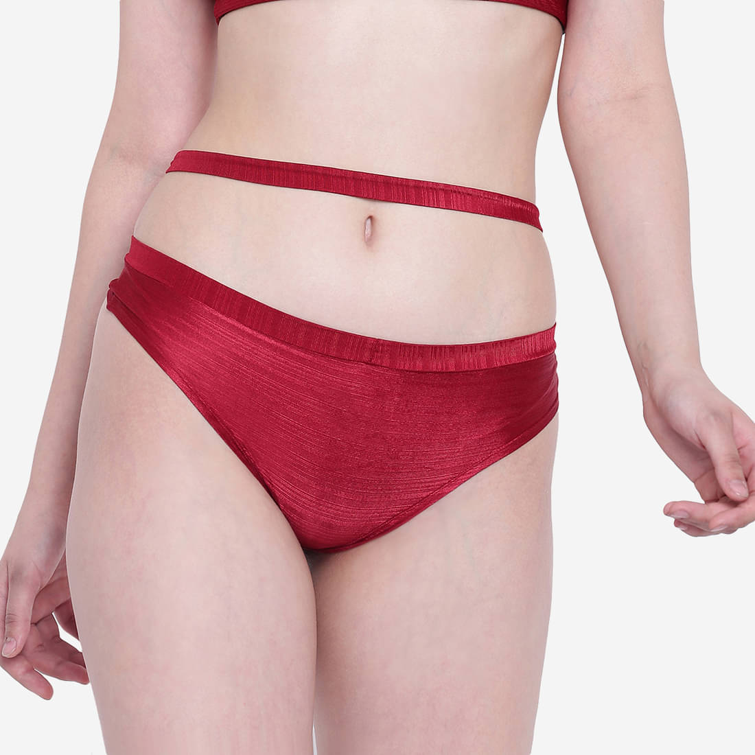 La Intimo Pack of 1 Polyester Bikini For Women ( Maroon ) La Intimo Pack of 1 Polyester Bikini For Women ( Maroon )