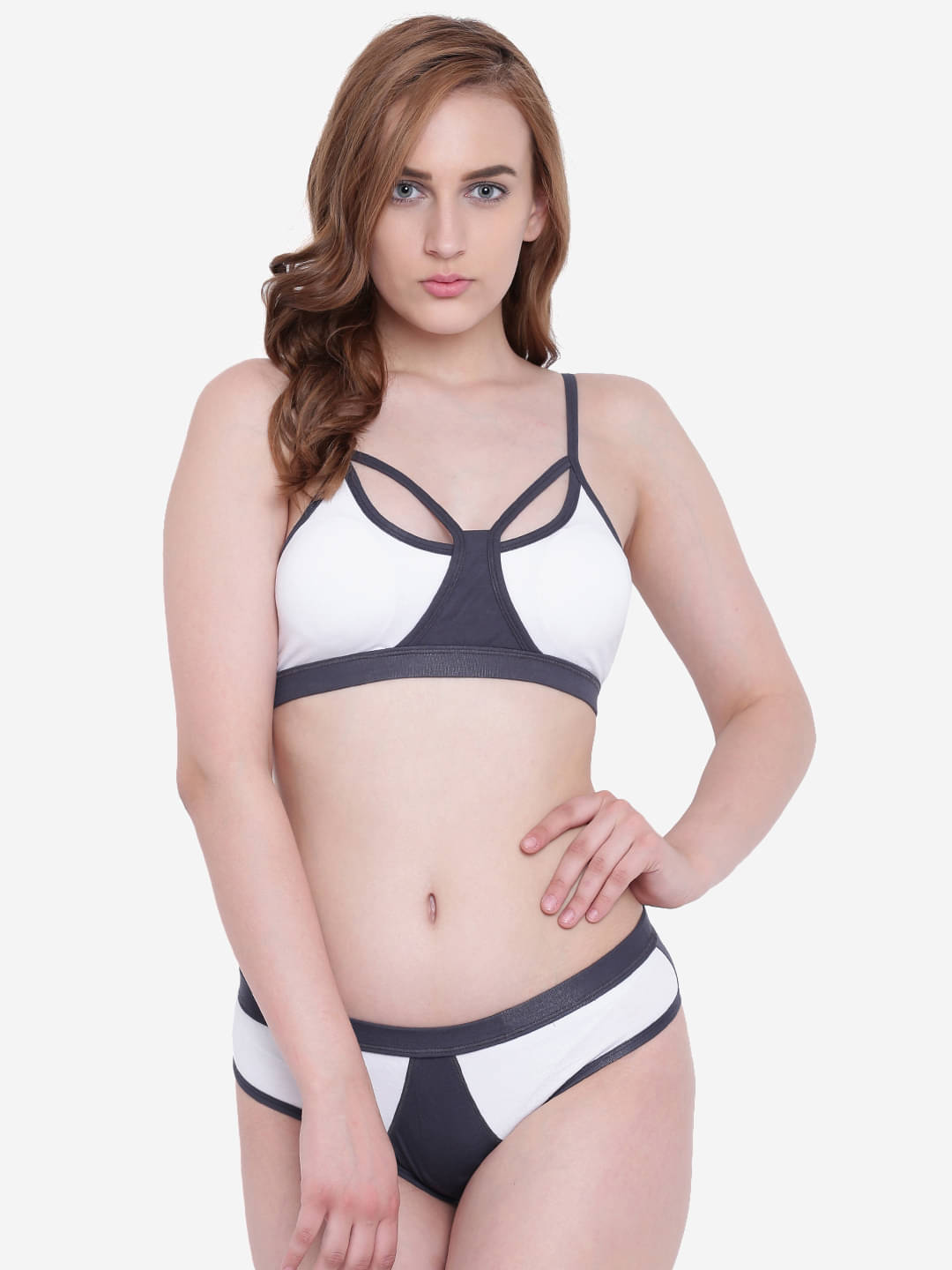     			La Intimo Spandex White Bikini - Pack of 2
